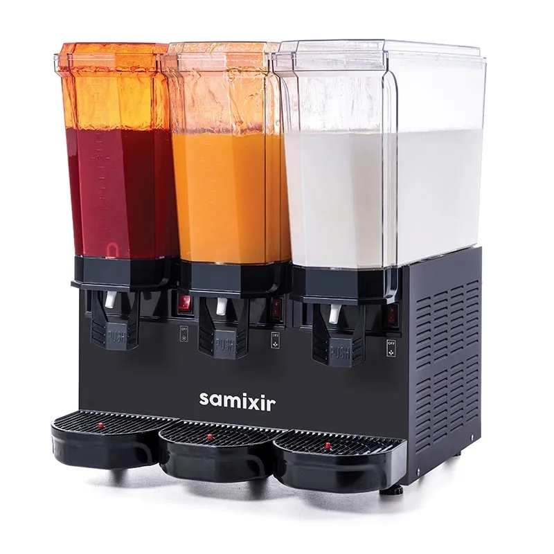 60.SSMB Triple Klasik Soğuk İçecek Dispenseri, 20+20+20 L,Siyah
