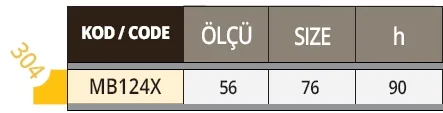 Evyeli Bulaşık Arabası, 304K. MB124X