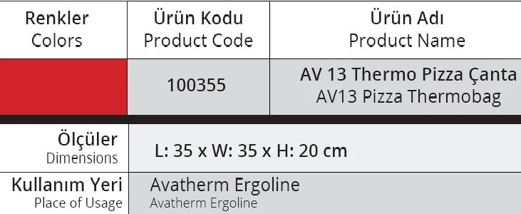 Servis Çantası, Ergoline  Model için - AV13 - 100355