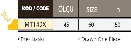 Erzak Taşıma Arabası, 4 Tekerlekli, Tek Kapaklı - MT140X