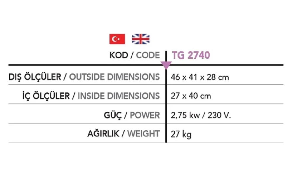 Tost Makinesi - TG 2740-E