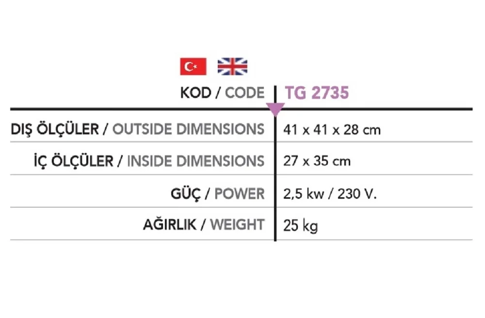 Tost Makinesi - TG 2735-E