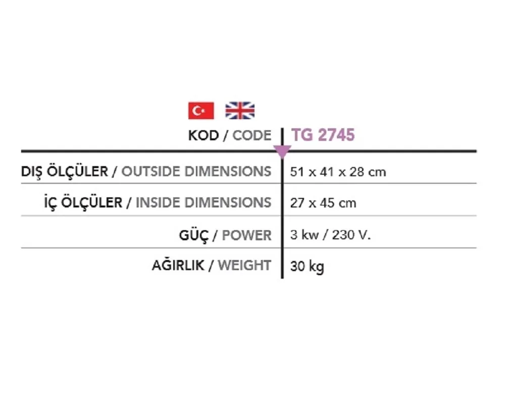 Tost Makinesi - TG 2745-E