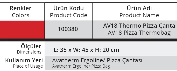 Servis Çantası, Cepli, Ergoline Model için - AV18 - 100380