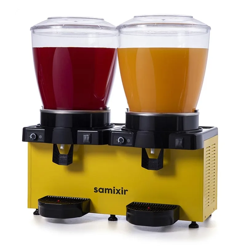 SS44.AY Panaromik Analog Twin Soğuk İçecek Dispen., 2*22 L, Sarı