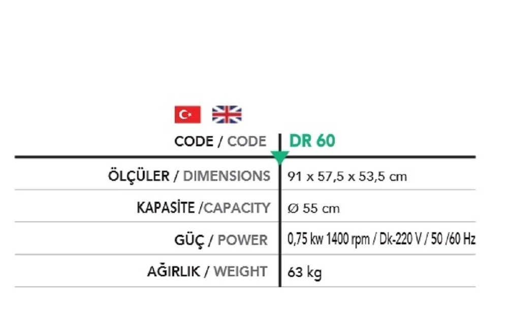 Hamur Açma Makinesi - DR55
