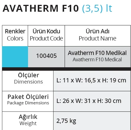 Medikal Termobox, F10 - 3,5 Lt. - 100405