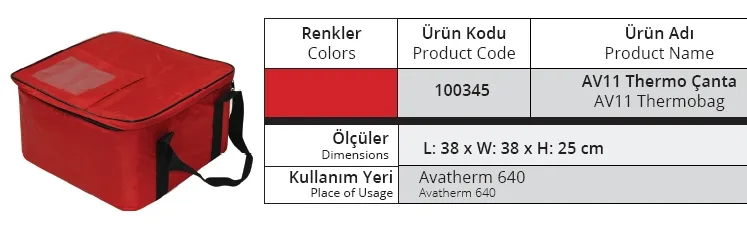 Servis Çantası, 640 Model için - AV11 - 100345