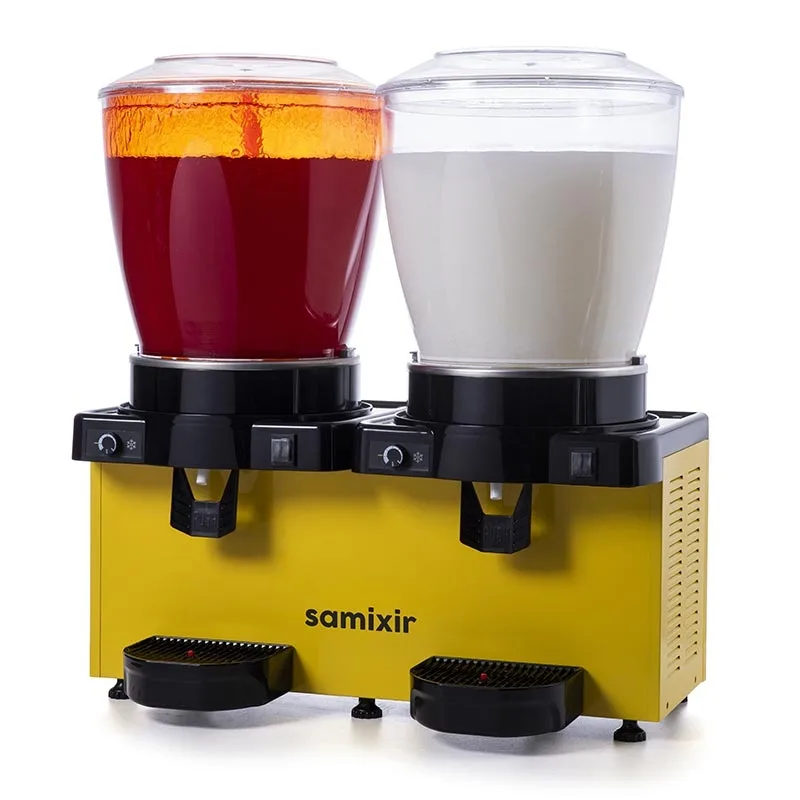 SM44-AY- Panaromik Analog Twin Soğuk İçecek Dispen., 2*22 L,Sarı