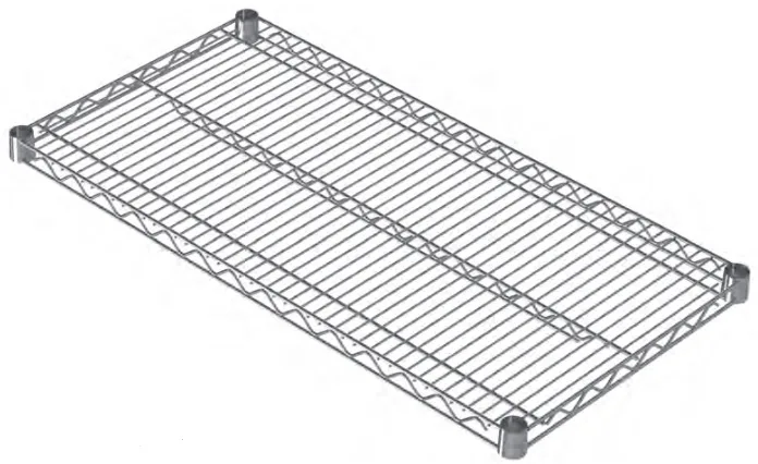 BRS  Demonte 4 Katlı Tel İstif Rafı, Kromajlı - 120*60*180 Cm.