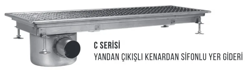 Yer Izgarası, Yandan-Kenardan Ø 70 Çıkışlı-C2/70-300*1650