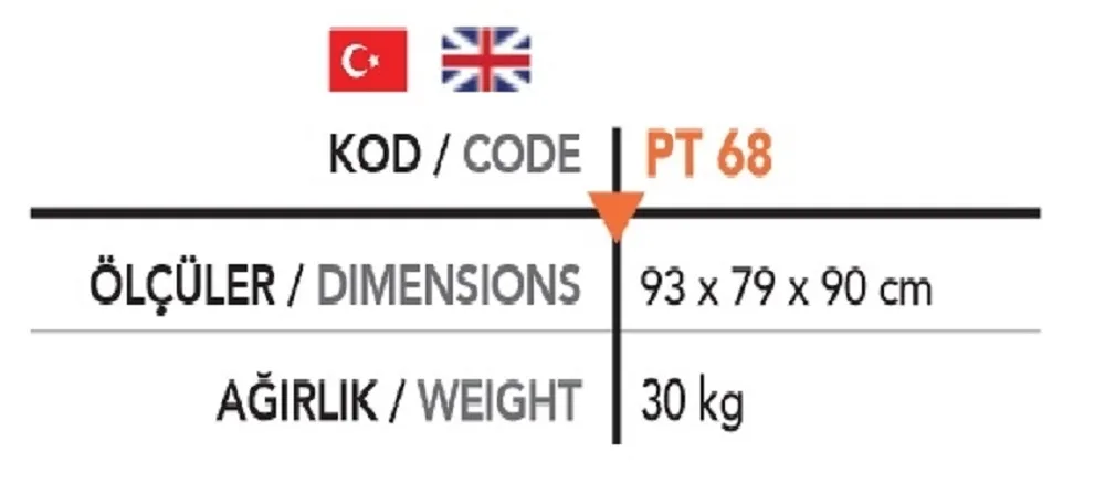 Pizza Fırın Alt Tezgahı PT 68