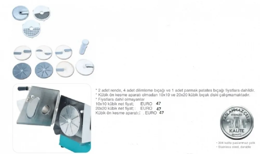 Sebze Doğrama Makinesi - Set Üstü - USD-01
