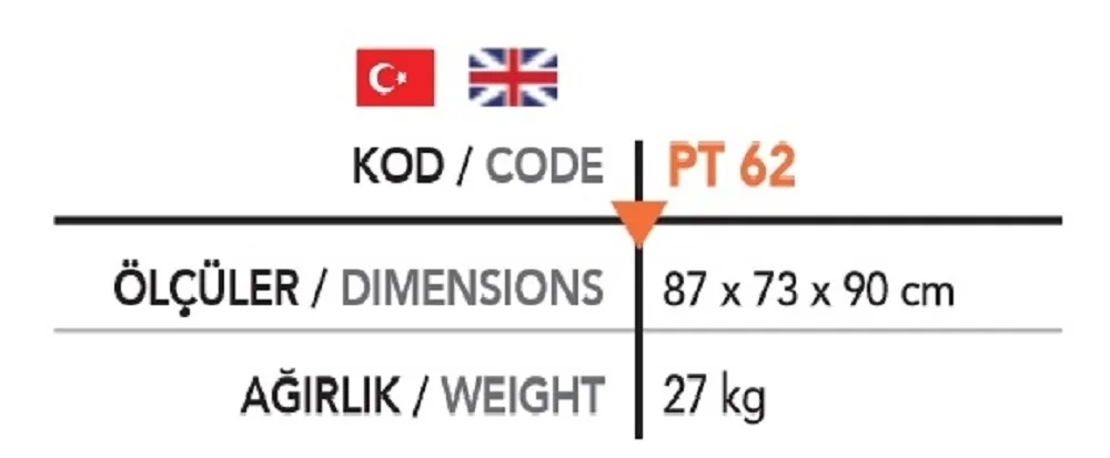 Pizza Fırın Alt Tezgahı PT 62