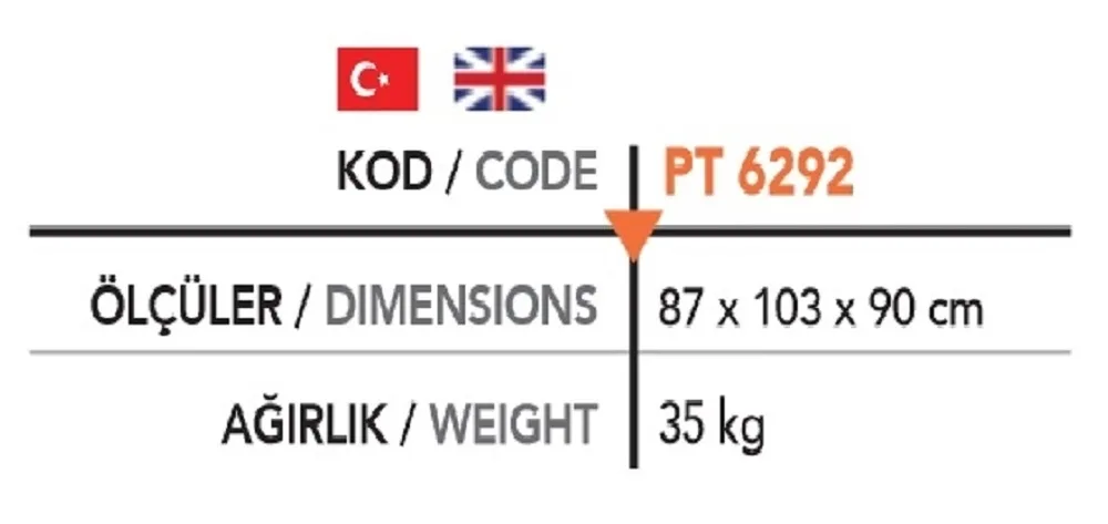 Pizza Fırın Alt Tezgahı PT 6292