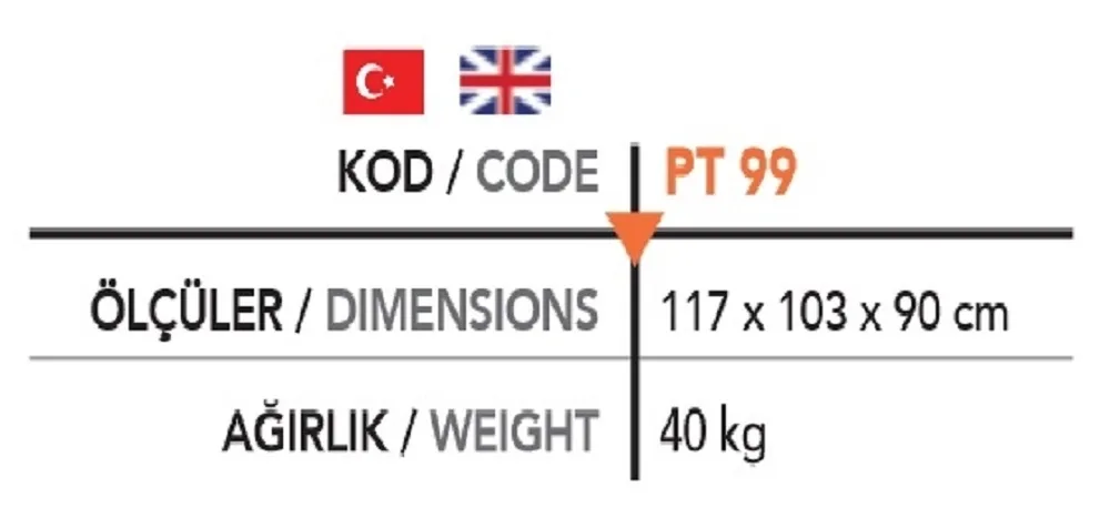 Pizza Fırın Alt Tezgahı PT 99