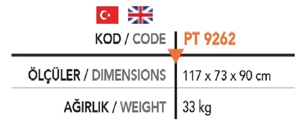 Pizza Fırın Alt Tezgahı PT 9262