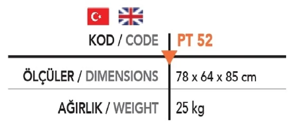 Pizza Fırın Alt Tezgahı PT 52
