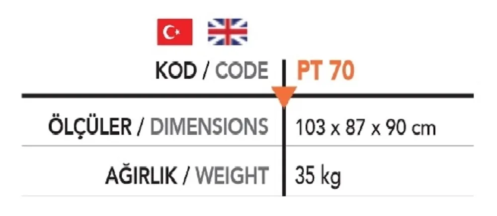 Pizza Fırın Alt Tezgahı PT 70